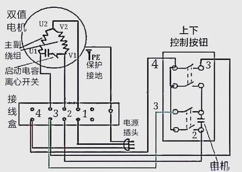 220v电动葫芦接线图