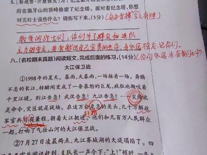 大江保卫战阅读理解答案