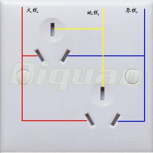 两孔和三孔插座接线图