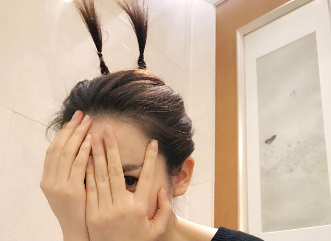 扎两个辫子表情包